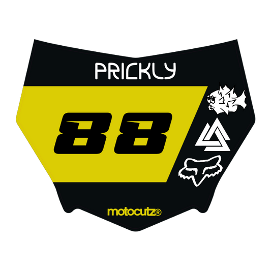 CUSTOM MOTOCUTZ FRONT PLATE DECAL