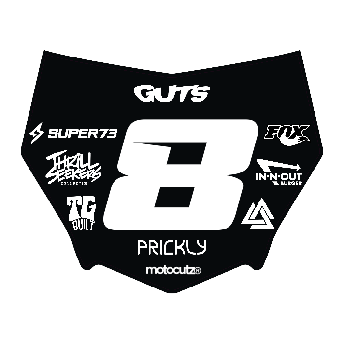 CUSTOM MOTOCUTZ FRONT PLATE DECAL