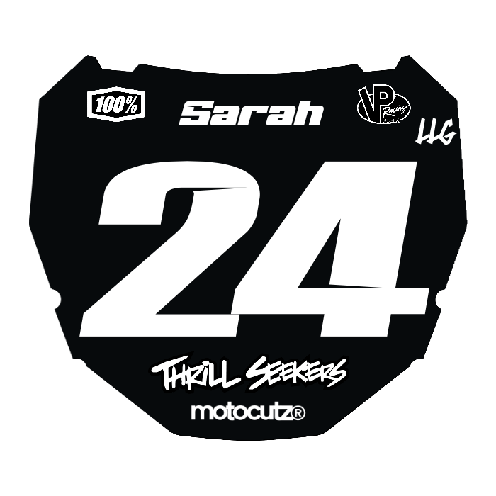 CUSTOM ODI NUMBER PLATE DECAL