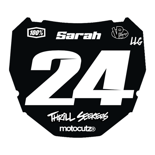 CUSTOM ODI NUMBER PLATE DECAL