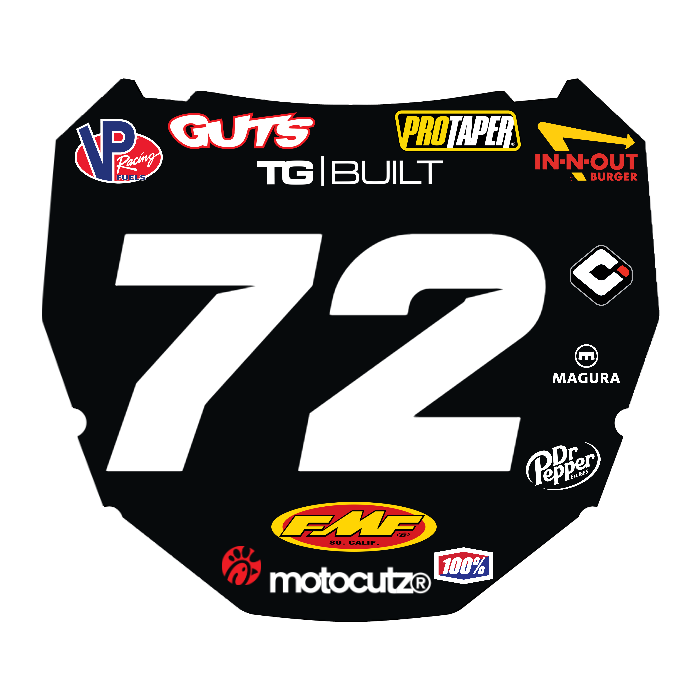 CUSTOM ODI NUMBER PLATE DECAL