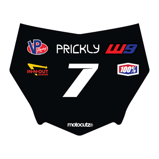 CUSTOM MOTOCUTZ FRONT PLATE DECAL