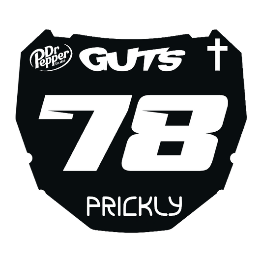 CUSTOM ODI NUMBER PLATE DECAL
