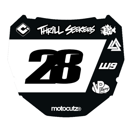 CUSTOM ODI NUMBER PLATE DECAL