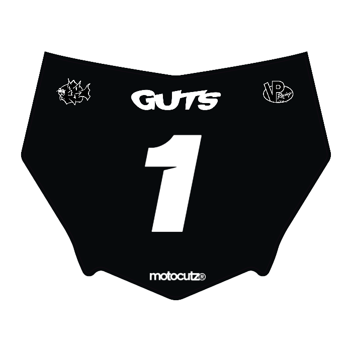 CUSTOM MOTOCUTZ FRONT PLATE DECAL