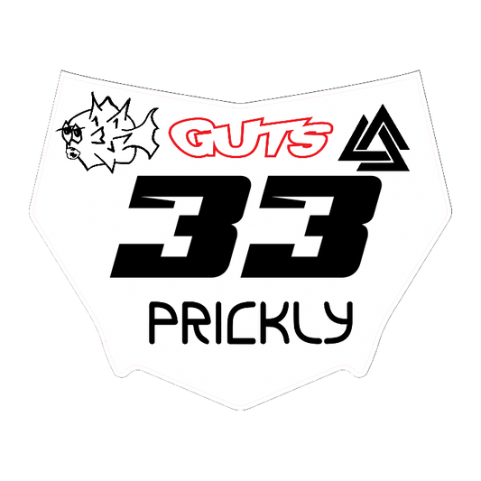 CUSTOM MOTOCUTZ FRONT PLATE DECAL