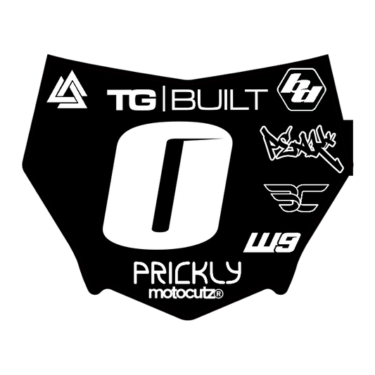 CUSTOM MOTOCUTZ FRONT PLATE DECAL