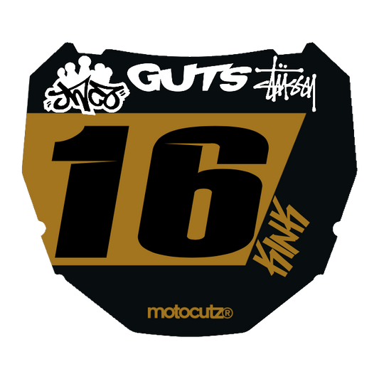 CUSTOM ODI NUMBER PLATE DECAL