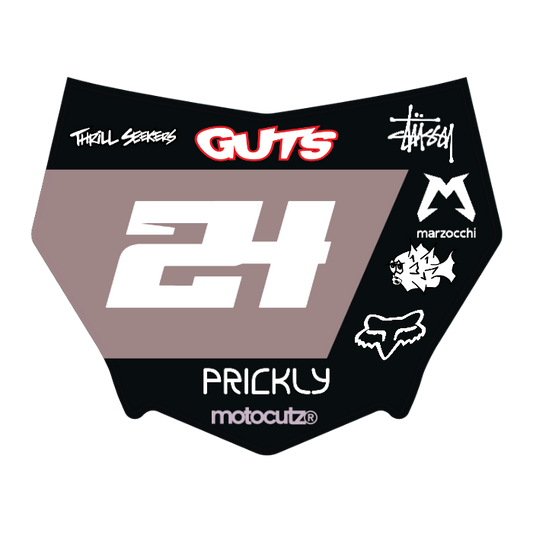 CUSTOM MOTOCUTZ FRONT PLATE DECAL