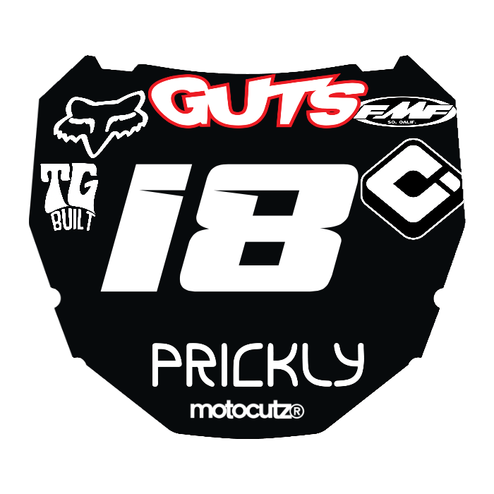CUSTOM ODI NUMBER PLATE DECAL