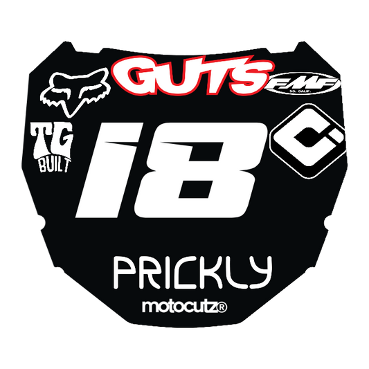 CUSTOM ODI NUMBER PLATE DECAL