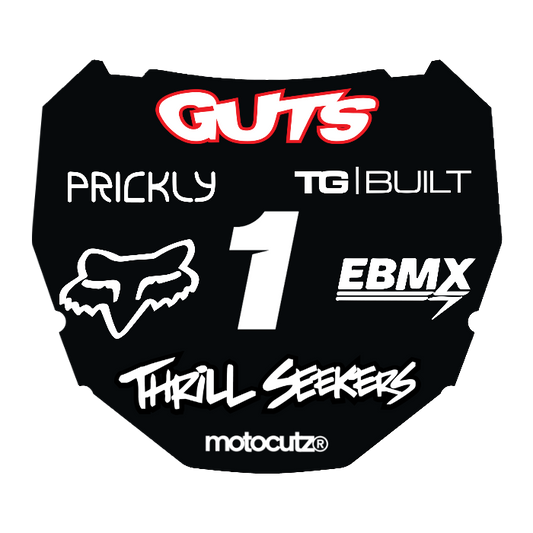 CUSTOM ODI NUMBER PLATE DECAL