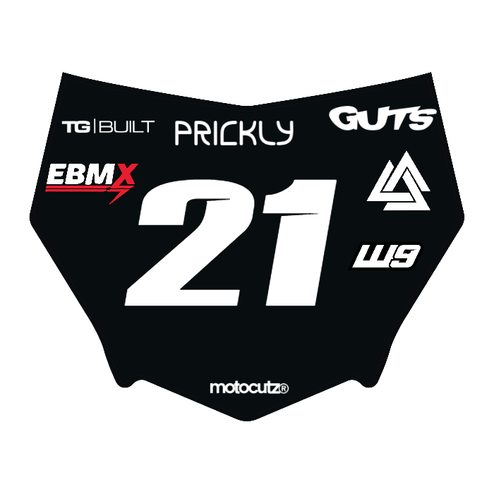 CUSTOM MOTOCUTZ FRONT PLATE DECAL