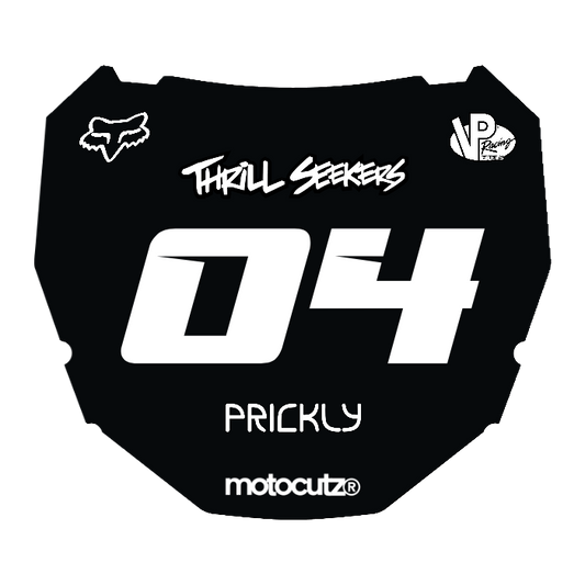 CUSTOM ODI NUMBER PLATE DECAL