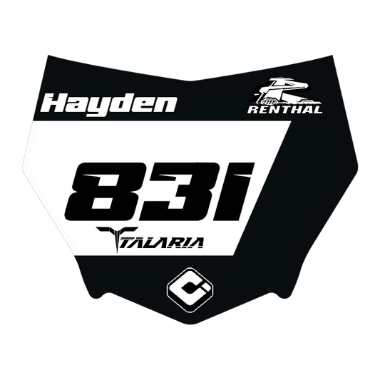 CUSTOM MOTOCUTZ FRONT PLATE DECAL