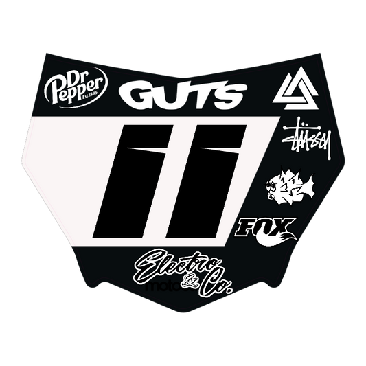 CUSTOM MOTOCUTZ FRONT PLATE DECAL