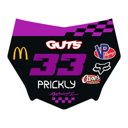 CUSTOM MOTOCUTZ FRONT PLATE DECAL