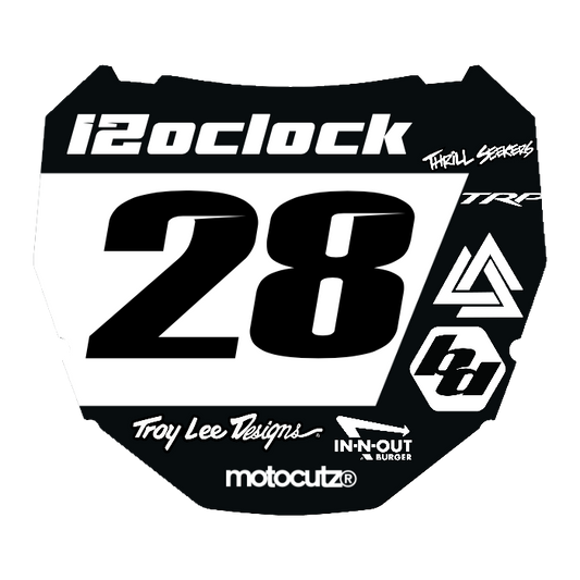 CUSTOM ODI NUMBER PLATE DECAL