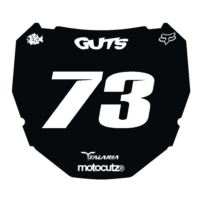 CUSTOM ODI NUMBER PLATE DECAL