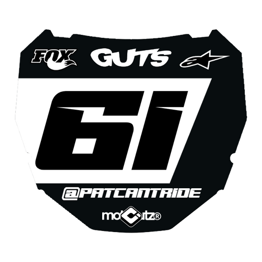 CUSTOM ODI NUMBER PLATE DECAL