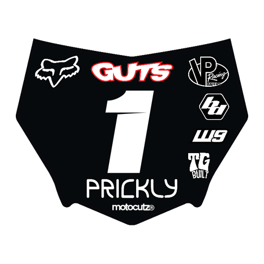 CUSTOM MOTOCUTZ FRONT PLATE DECAL