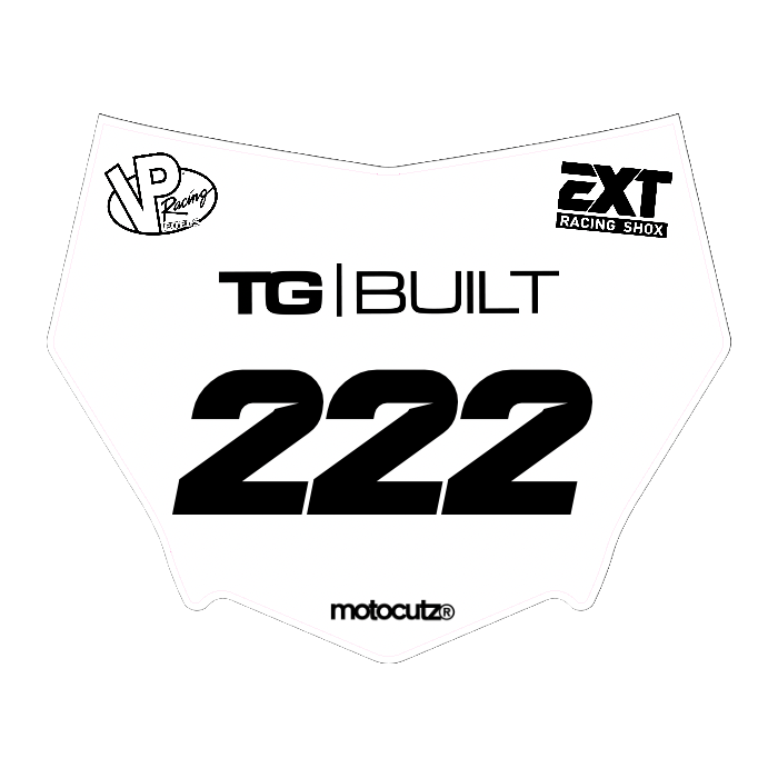 CUSTOM MOTOCUTZ FRONT PLATE DECAL