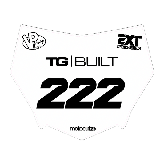 CUSTOM MOTOCUTZ FRONT PLATE DECAL