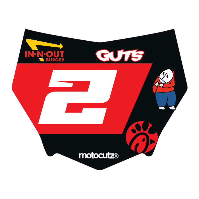 CUSTOM MOTOCUTZ FRONT PLATE DECAL