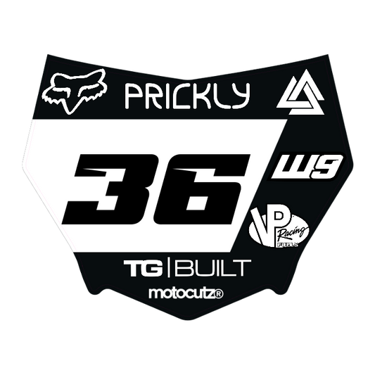 CUSTOM MOTOCUTZ FRONT PLATE DECAL