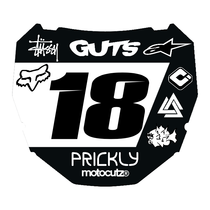 CUSTOM ODI NUMBER PLATE DECAL