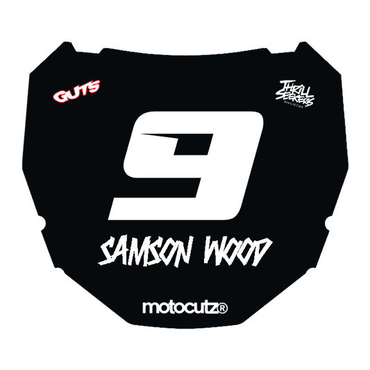 CUSTOM ODI NUMBER PLATE DECAL