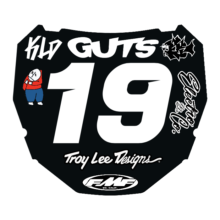 CUSTOM ODI NUMBER PLATE DECAL