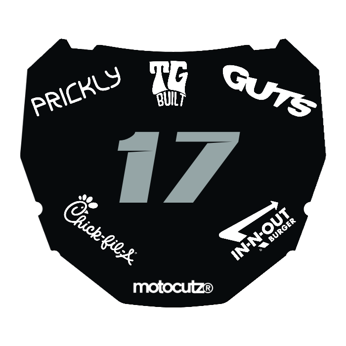CUSTOM ODI NUMBER PLATE DECAL