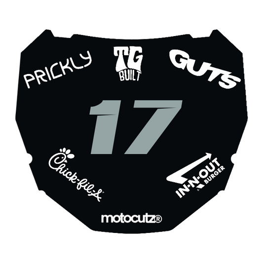 CUSTOM ODI NUMBER PLATE DECAL
