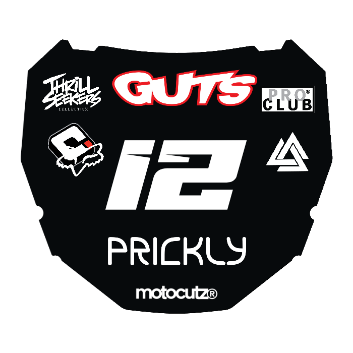 CUSTOM ODI NUMBER PLATE DECAL