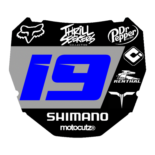 CUSTOM ODI NUMBER PLATE DECAL