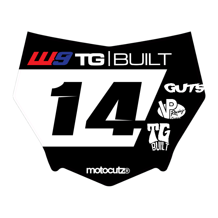 CUSTOM MOTOCUTZ FRONT PLATE DECAL