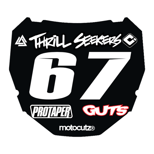 CUSTOM ODI NUMBER PLATE DECAL