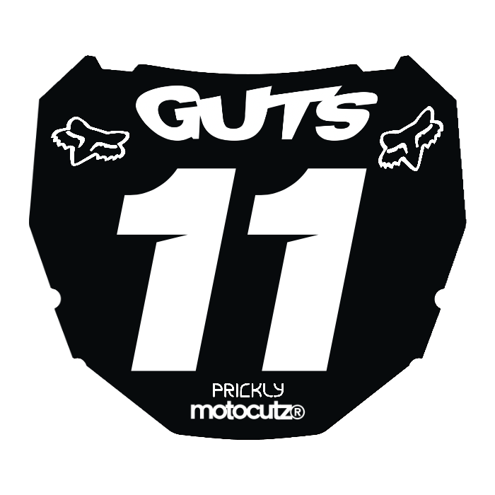 CUSTOM ODI NUMBER PLATE DECAL