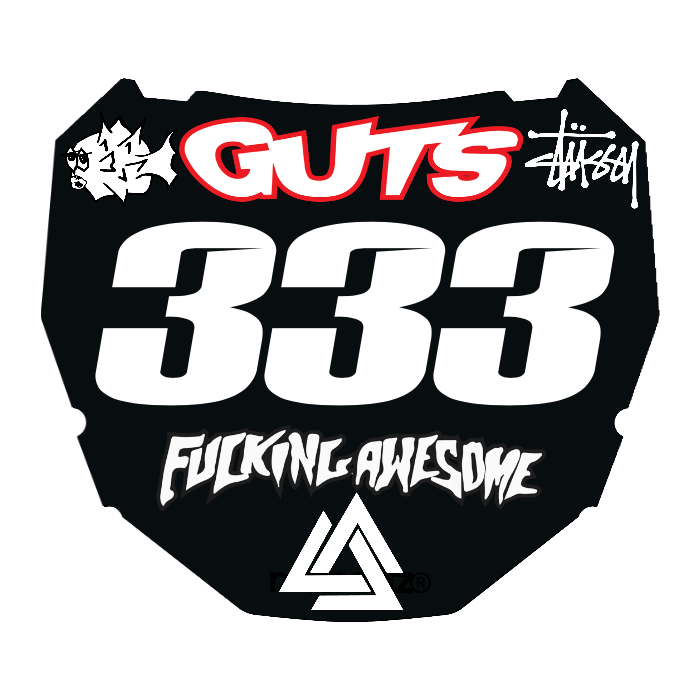 CUSTOM ODI NUMBER PLATE DECAL