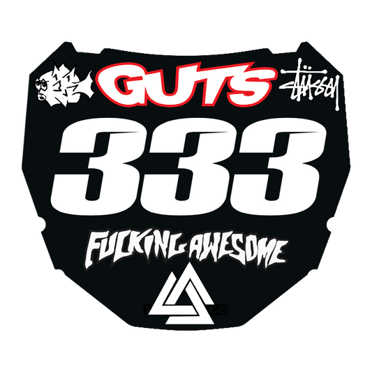 CUSTOM ODI NUMBER PLATE DECAL