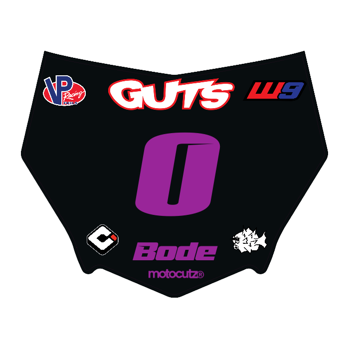 CUSTOM MOTOCUTZ FRONT PLATE DECAL