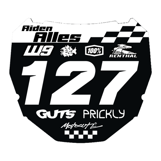 CUSTOM ODI NUMBER PLATE DECAL