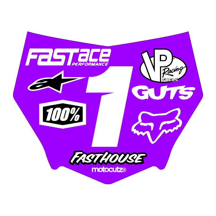 CUSTOM MOTOCUTZ FRONT PLATE DECAL