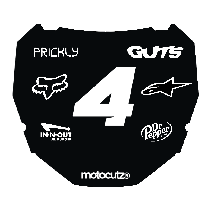 CUSTOM ODI NUMBER PLATE DECAL