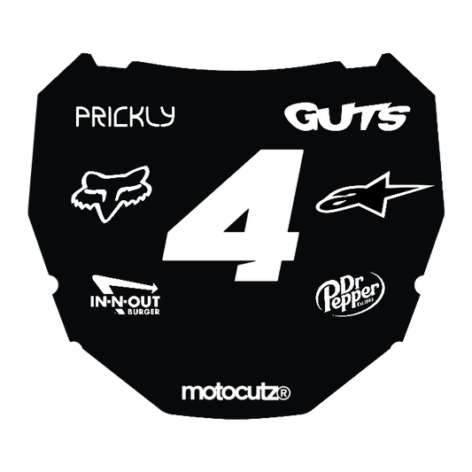 CUSTOM ODI NUMBER PLATE DECAL