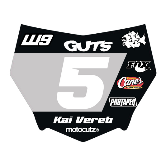 CUSTOM MOTOCUTZ FRONT PLATE DECAL