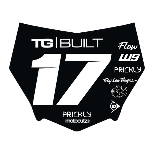 CUSTOM MOTOCUTZ FRONT PLATE DECAL