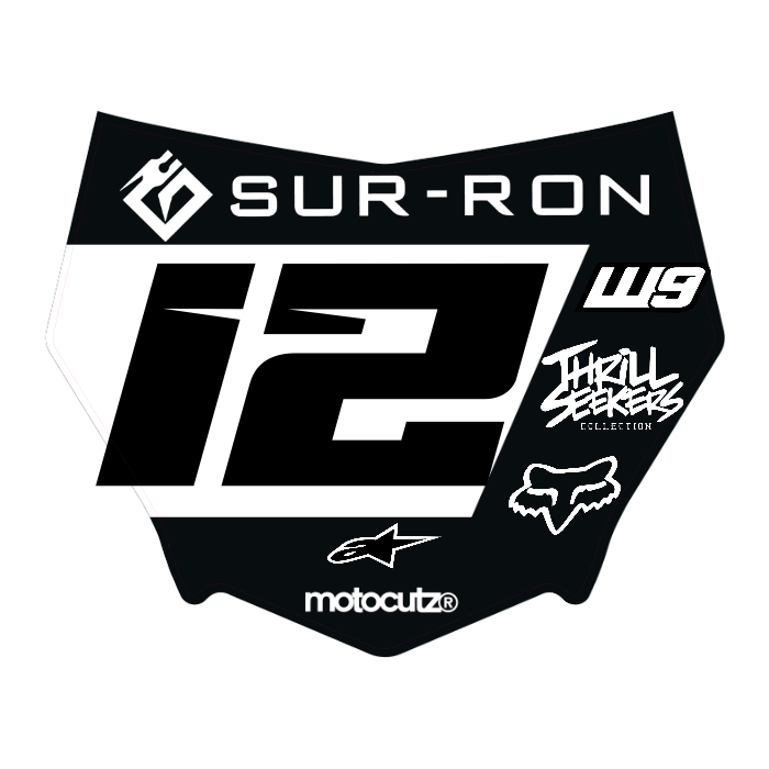 CUSTOM MOTOCUTZ FRONT PLATE DECAL