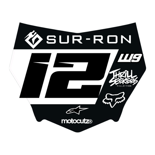 CUSTOM MOTOCUTZ FRONT PLATE DECAL